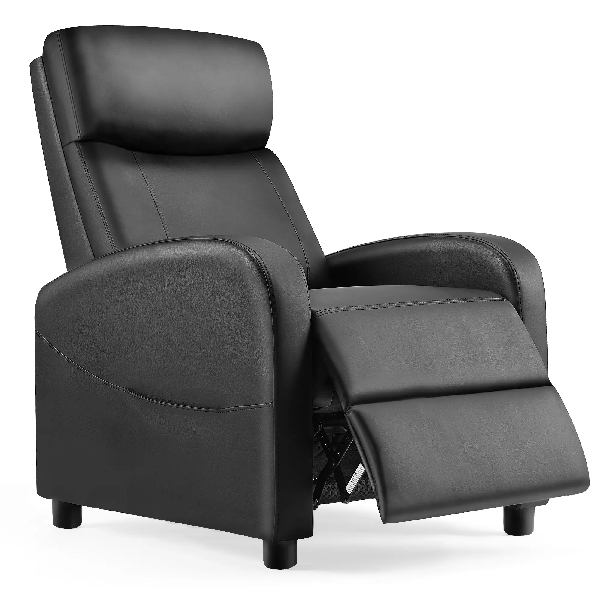 Sweet Furniture F Recliner Chair for Living Room, Fabric Massage Recliner Chair Winback Single Sofa Home Theater Chairs Adjustable Modern Reclining Chair with Padded Seat Backrest for Adults