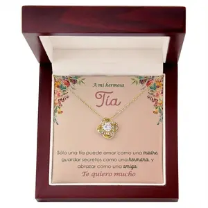 Christmas gift for Aunt, Tia Birthday Gift, Tia gifts Spanish gifts for aunt, Aunt birthday gift Tia necklace Niece and Aunt Regalo para tia