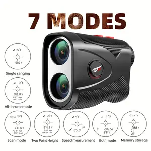 Golf Rangefinder Laser Range Finder with Slope, 1200Yards, 7X Magnification for Golf/Hunting with Flag Pole Lock Vibration, Magnet Stripe Rechargeable,BY