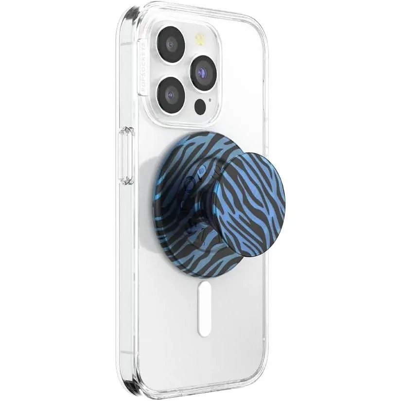 PopSockets Phone Grip for MagSafe, Magnetic Holder, Phone Stand, Blue - Zed