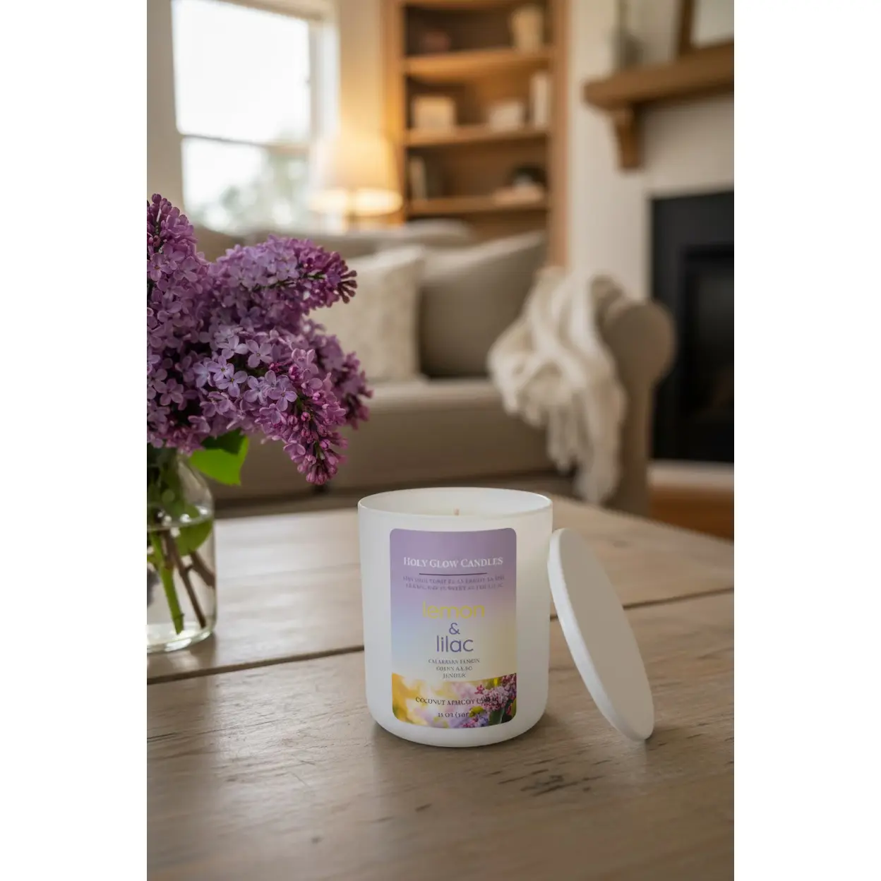 Lemon & Lilac Candle
