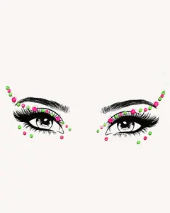 Kandi Kid Neon Face Jewels
