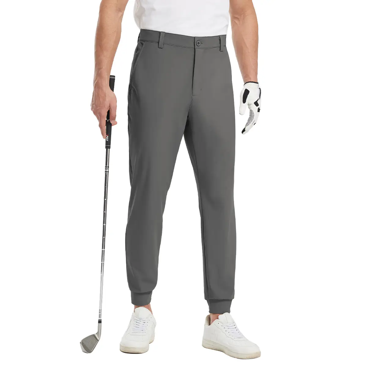 YSENTO Men's Golf Club Mens Clothing Joggers Pants 4-way Stretch Dry Fit Slim Fit Casual Dress Work Sweat Running Pants with 4 Pockets Summer Fashio
