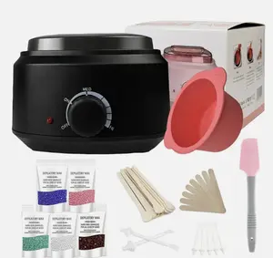Professional Wax Heater Warmer Hair Removal Depilatory Waxing Kit with 400G Beans