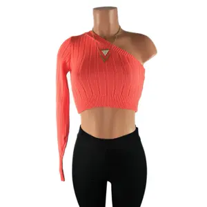 Caroll Crop Sweater - Women's Knitted Winter Top - Knitwear bozzolo shirts crop tops Long Sleeve Womenswear Cropped