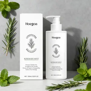 Hoegoa Rosemary Mint Hair Conditioner 100ML Box, Nourishes Scalp, Boosts Shine, Strengthening and Softening Hair, Herbal Ingredients