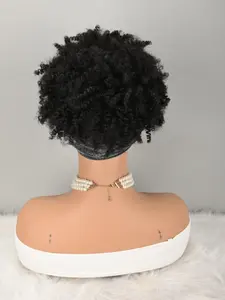 8-Inch Short Curly Wig with Headband for Women, Fluffy Synthetic Fiber Full Head Wig, Suitable for Parties and Daily Wear