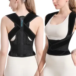 Posture Correction Back Support Strap, Posture Fixer for Sitting, Lightweight & Comfortable Back Corrector, Sports Back Support & Protection Strap
