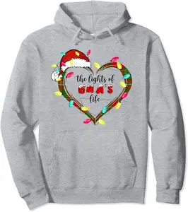 The Lights of Gma’s Life Christmas Heart Light Pullover Hoodie - Rosazamorap Shop 88B09NCWBXXQ