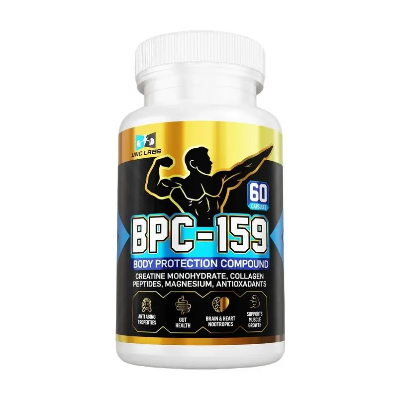 BPC-159 Peptide Capsules- BPC-157 Blend withCreatine Monohydrate, Collagen Peptides &Magnesium Gluten Free l 60 Capsules