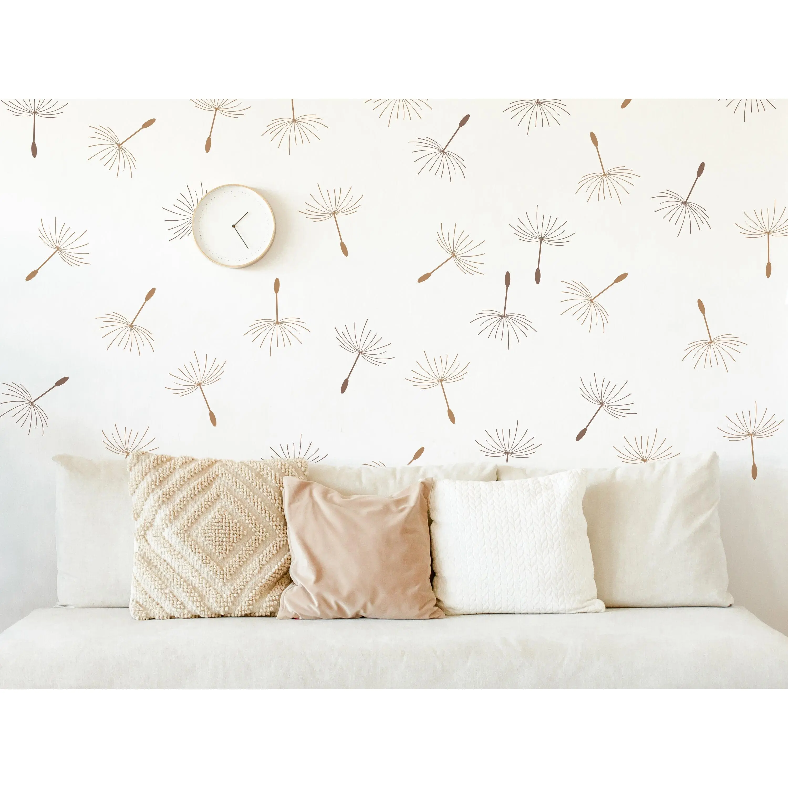 Dandelion Seed Boho Wall Decal Flower Stickers Cottagecore, LF243