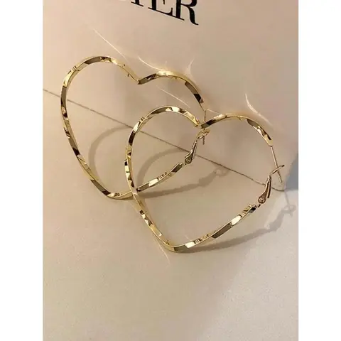 Women's Chunky Jumbo Metal Earring Hoops - Costume Earrings, Fashionable Bridesmaid Accessories for Women, Lightweight Hypoallergenic Alloy, Shiny Bling Finish, Gold & Silver Daily Elegance Pieces