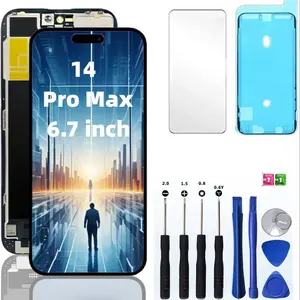for iPhone 14 Pro Max LCD Screen Replacement, 6.7-Inch Fhd Display, High-Quality Glass & Touch Components, Compatible with iOS
