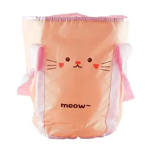 YUJIANNI Foldable Foot Soaking Bag High Leg Foot Bath Bucket Portable Home Foot Spa Pink Cat