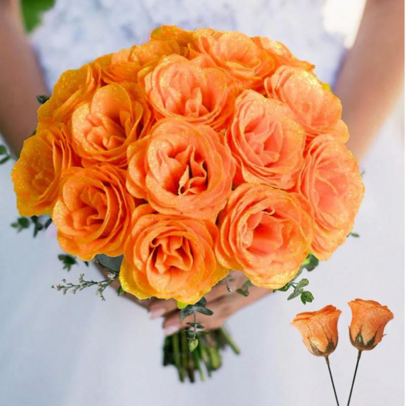 Sparkling Rose Bouquet – 20 Roses Set (2.76 Inch, DIY Glowing Bouquet)