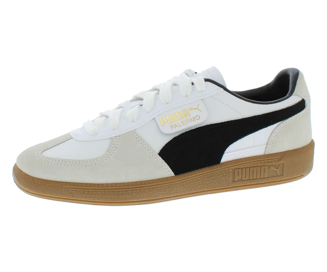 Puma Palermo Sneaker for Women, Classic Leather Casual Athletic Footwear for Everyday Streetwear Style