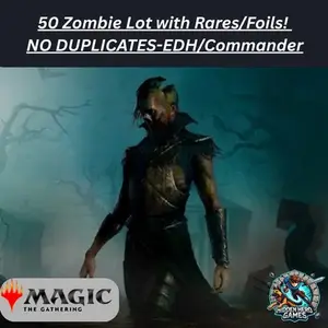 50 Zombie Lot with Rares/Foils! - EDH - Magic the Gathering MTG NO DUPLICATES