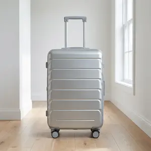 20"/24"/28" 3 pcs/set in ABS Spinner Wheel Luggage, Matching Color , With Combination Lock (Silver)