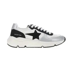 Vintage Havana Womens Nova Platform Lace Up Sneakers Shoes Casual - Black, Silver, White