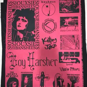 Goth, rock, dark wave patches sheet diy decoration quilt fabric