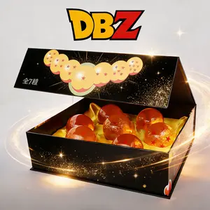 DBZ Crystal Ball Set -7 yellow seven-star balls with a diameter of 7.6cm are packed in a gift box, which is suitable for home decorations collected by anime lovers. It is the perfect gift for birthdays, Valentine's Day and holiday parties-versatility.