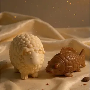 Unique Sheep & Fish Shaped Soaps for Men - Fun and Novelty Bathing Essentials