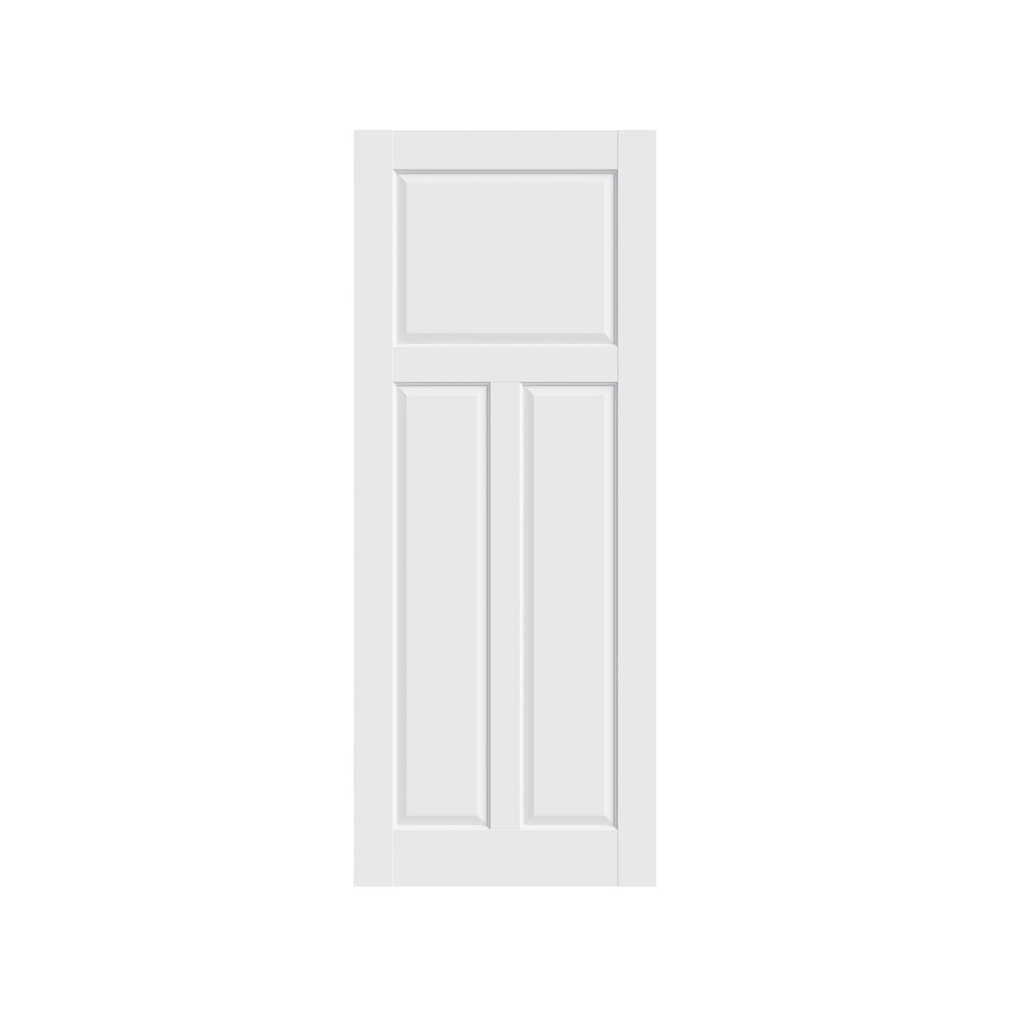 1+2-Panel Slab Door ,French Interior Door Paintable MDF Door Panel,Pre-Assembled Panel for Closet Pantry Bedroom Livingroom Study Office,w/o Hardware