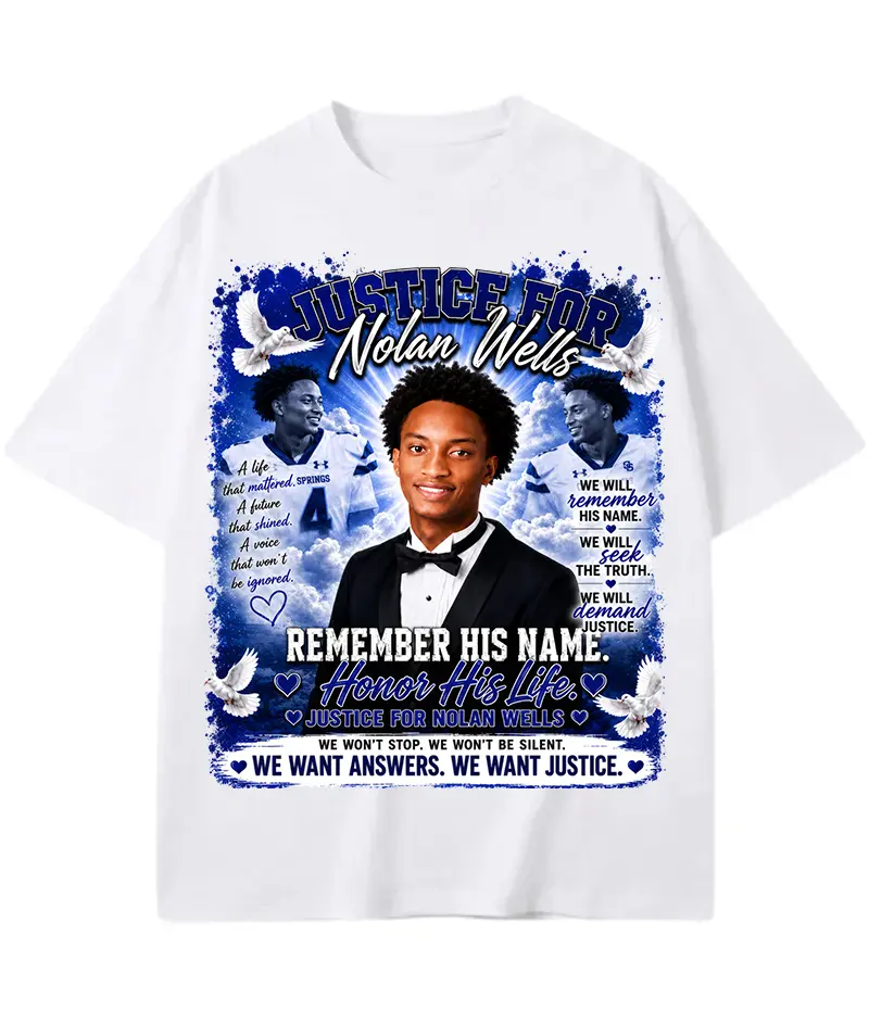 Nolan Xavier Wells Shirt, Dont Forget His Name T-Shirt, NXW Vintage Sports Graphic Tee, American Football Fan, Full Size S-5XL