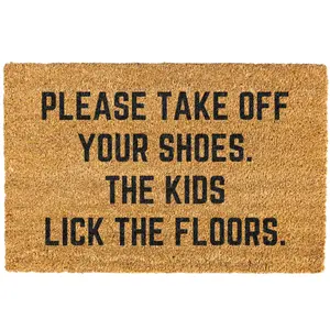The Kids Lick The Floor doormat, Welcome Mat, Funny Doormat