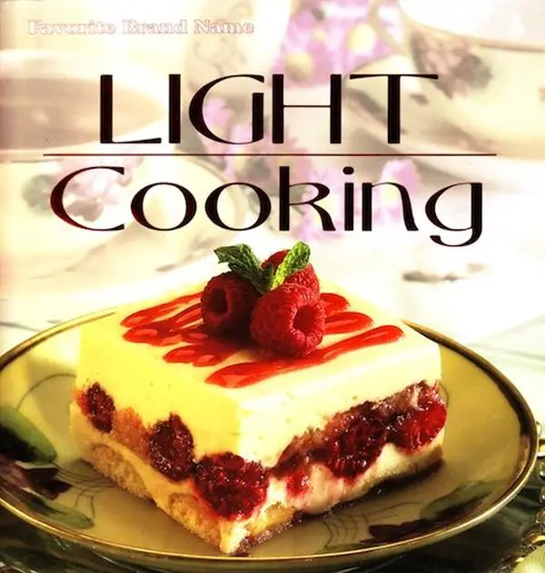 Used Hardcover Cookbook - Light Cooking by Publications International Ltd. - English, Home Cooking Guide for Those Watching Intake, Like New Condition
