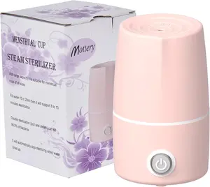 Menstrual Cup Sterilizer Period Cup Steamer Cleaner Machine High Temperature Wash Your Cup 99.9% Dirty 8 Minutes