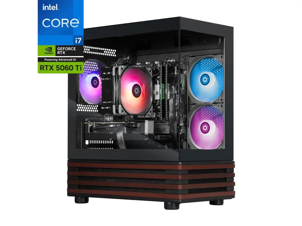 Thermaltake LCGS NE Gaming Desktop Core i7-14700F RTX 5060 Ti 8GB 32GB DDR4 1TB NVMe SSD WiFi Windows 11