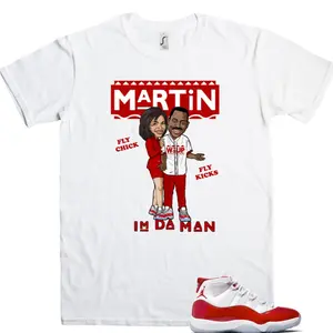 Unisex Shirt to match the Jordan 11 Varsity Red, Martin Tees, Outfit Back to School Graphic Tees, Trending Shirts, Top Tshirt