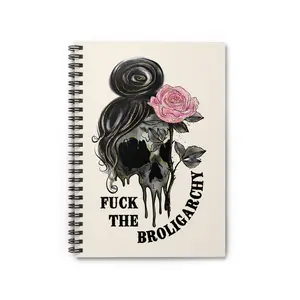 Fuck the Broligarchy journal, FDT notebook, Fuck Elon Musk, subtle anti-fascist merch,fuck the patriarchy, witchy feminist gift