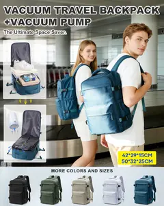COOWOZ Carry On Vacuum Travel Backpack for Women Men,Large Airport Backpack With Shoe Compartment,Airplane Laptop Backpack