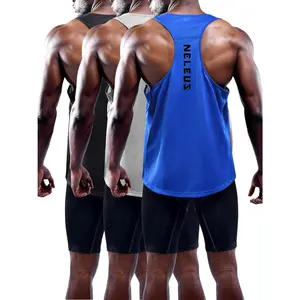 NELEUS Men'S Workout Running Tank Top Sleeveless Gym Athletic Shirts NELEUS