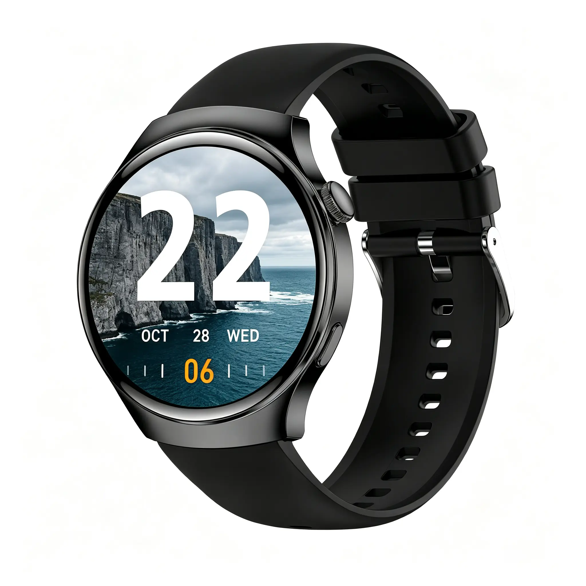 Smart Watch With Wireless Call, Smartwatch for Men Women, Weather Alerts, Music Playback Control, Message Notifications, Step Counter, Calorie Tracking, Men'S Business Style Smart Watch, Compatible with Android And Iphone