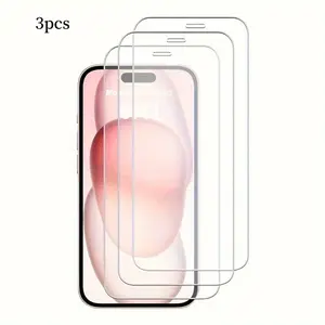 3 Pack Glass Screen Protector Compatible for iPhone 17/16/15/14 plus/13/12/11 Pro Max/X/XS max, [9H Hardness]-HD Screen Tempered Glass, Scratch Resistant,Easy Install, Full Cover Bubble Free Case Friendly Compatible with iPhone 17 Pro Max