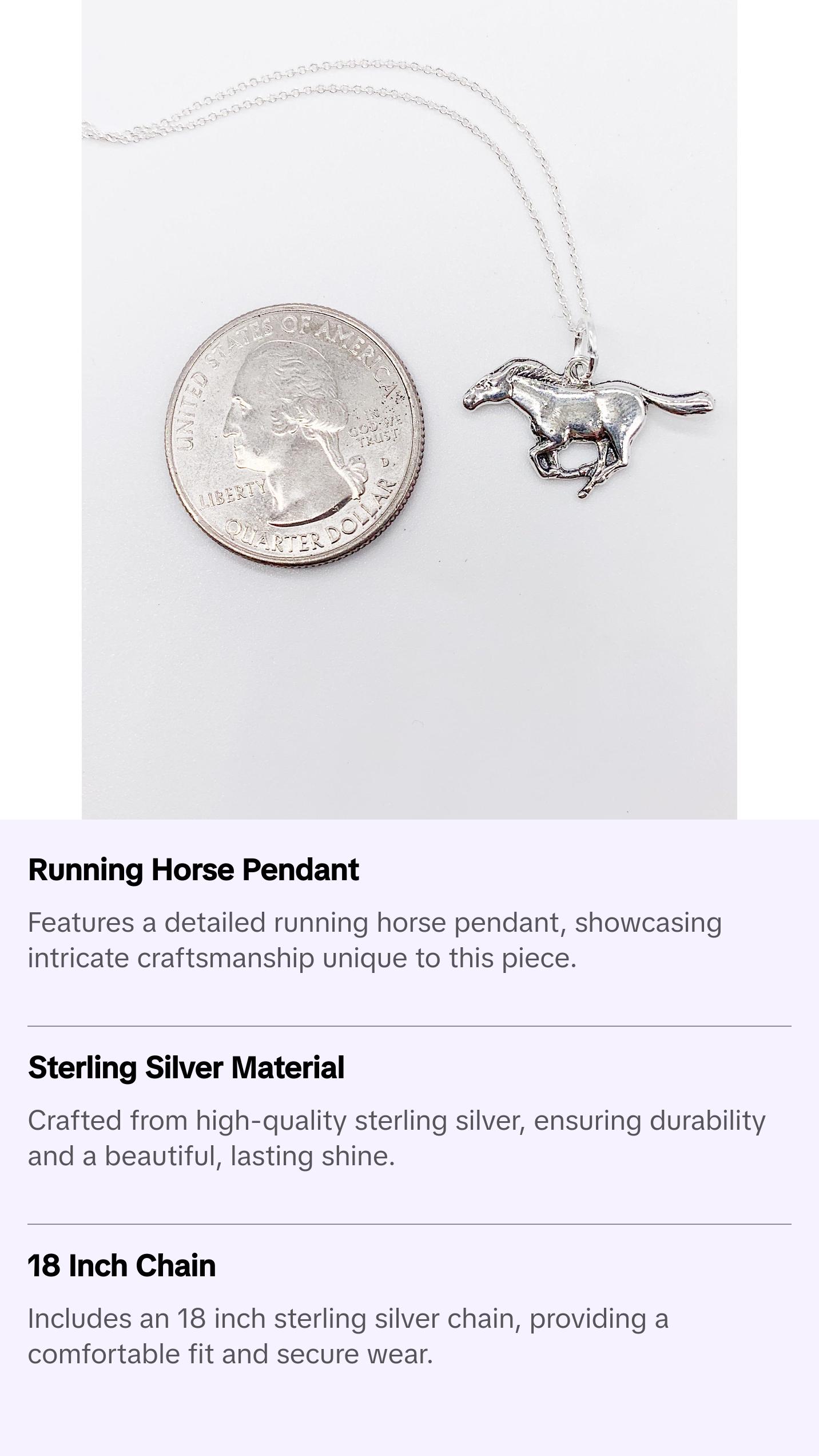 RUNNING HORSE NECKLACE