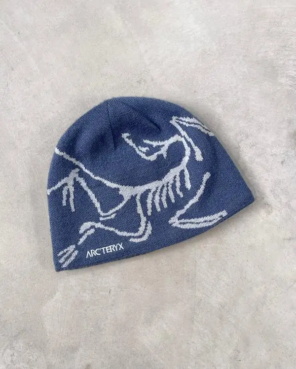 Arc'teryx Bird Head Toque Beanie – Knit Winter Hat, Embroidered Arc'teryx Skeleton Logo, Unisex Outdoor Beanie, Warm Ski Snowboard Hiking Camping Streetwear Cap