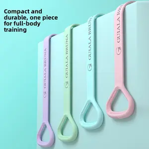 8-character tension, yoga auxiliary household elastic belt, fitness equipment, women's open shoulder beauty back rope elastic belt