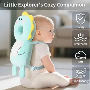 A Pc Soft Toddler Backpack for Infants And Toddlers, with Adjustable Cartoon Animal Plush Toy Backrest, Made Of Colorful Polyester Fiber, An Ideal Gift for Festivals.