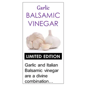 Garlic Balsamic Vinegar (Dark, Oak Aged)