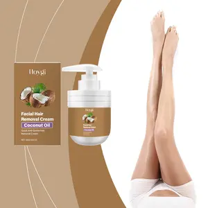 Coconut Gentle Hair Removal Cream for Face, Suitable for Men and Women, Soft Lip and Beard Hair Removal, Non-Irritating Formula