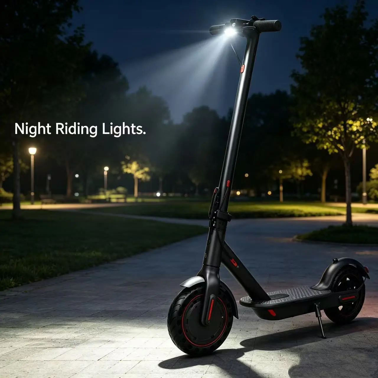 350W Electric Scooter with 5.2Ah Battery – 8.5" Solid Tires, 19MPH Top Speed, Long Range, Dual Brakes, Foldable, App Control for Adults