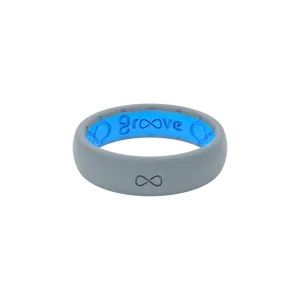 Solid Storm Grey Thin Ring