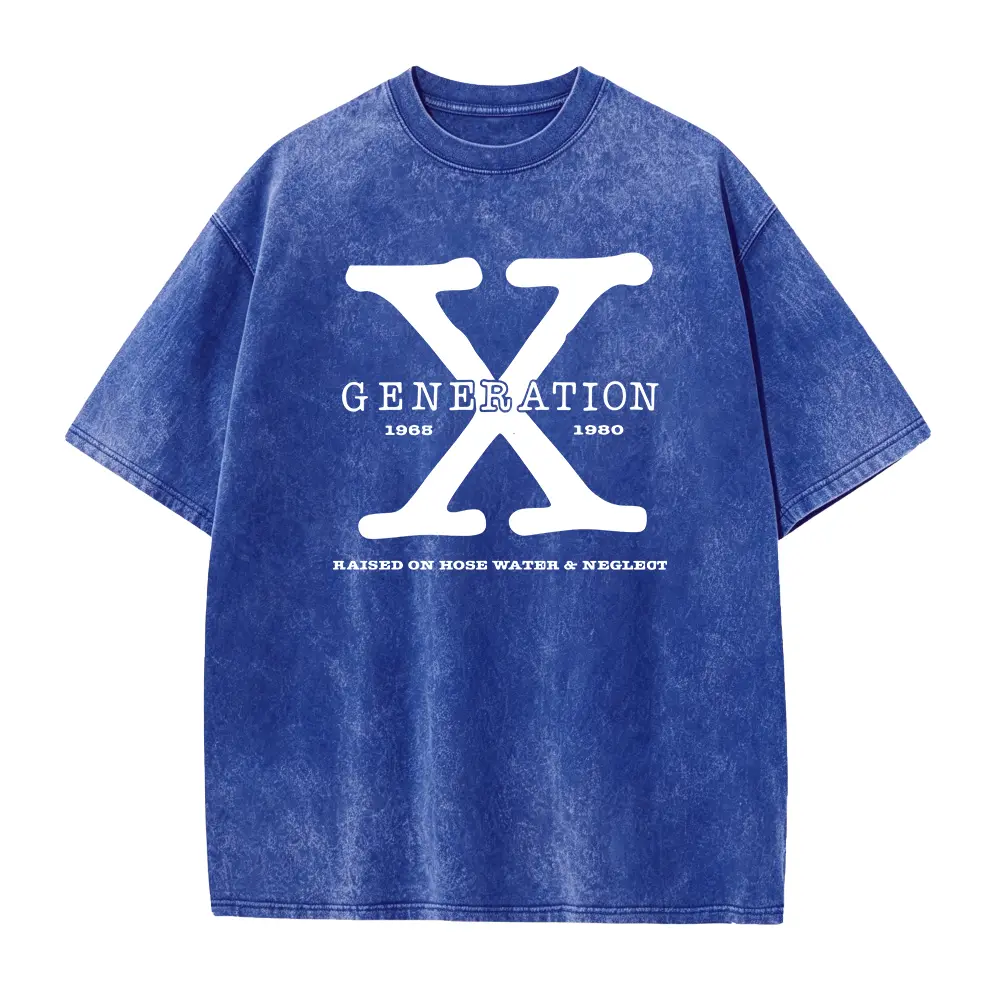 Gen X Colors TShirt Generation X T-Shirt Gen X TShirt Generation X Shirt Raised on Hose Water and Neglect Shirt Generation X