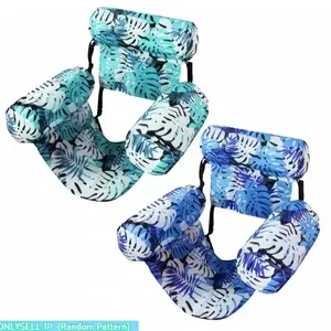 Inflatable Pool Floating Chair, Water Hammock Lounge Chair with Backrest, Summer Pool Float for Adults, Comfortable and Durable Design