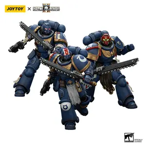 JOYTOY Warhammer 40K & The Horus Heresy Ultramarines Lieutenant Titus & Sergeant Gadriel & Brother Chairon-Collectors Edition 1/18 Limited Edition Action Figure Model Collectible for Birthday Christmas Display