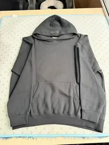 Stylish Casual Hoodie 192SU224410F Essen-tials SS22 Fashionable Classic Large Pocket Pullover Stretch Limo Black Long Sleeve